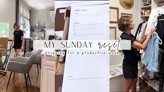 SUNDAY RESET | PLAN FOR A PRODUCTIVE WEEK | WEEKLY ROUTINES | CLEANING MOTIVATION | ORGANIZED HOUSE