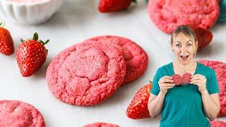 Cookies with Intense, REAL Strawberry Flavor