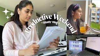 Study Vlog - Productive Weekend In My Life | Final Week, Thesis, Presentation