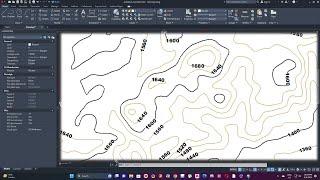 How to label topographic contour lines in AutoCAD