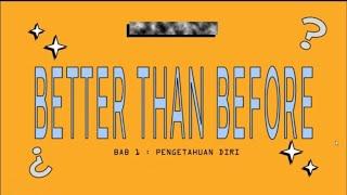 Better Than Before : Pengetahuan Diri