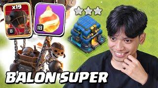 FIREBALL + BALON SUPER COMBO PALING KEREN DI TH12 - COC Indonesia