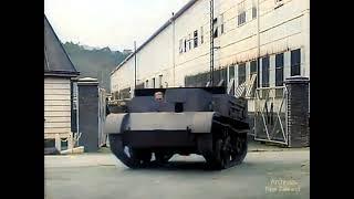 WW2 Prepping for invasion GM factory producing Bren carriers.  Color converted HD with 50Fps