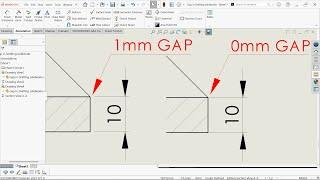 Line Distance Gap in SolidWorks Drafting