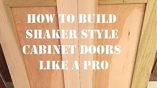 How to Build Shaker Style Cabinet Doors Like a Pro