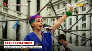 Acto del Partido Obrero en Plaza de Mayo // Tatiana Fernández