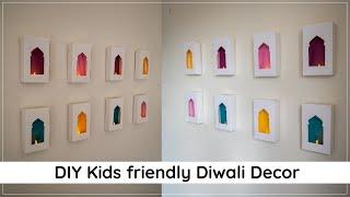 Quick and Easy Diwali decorations, Kids friendly and budget friendly and wall safe