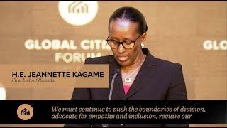 H.E. Jeannette Kagame speaks at Global Citizen Forum 2017