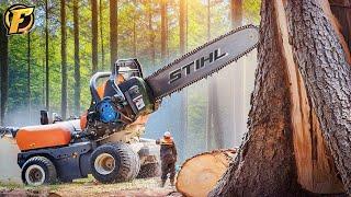 155 Incredible Fastest Big Chainsaw Machines For Cutting Trees | Biggest Heavy Equipment Machines