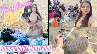 OCEAN CITY MARYLAND, BROADWALK| FAMILY PICNIC AT BEACH| SUMMER VLOG#summer#pakistanimomlifeinamerica