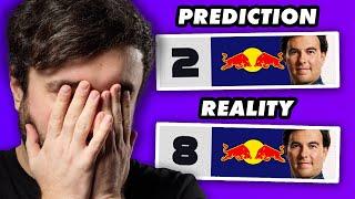 Reacting to our ENTIRE 2024 F1 Championship Predictions (20th - 1st)