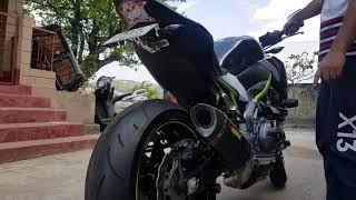 Kawasaki z900 Akrapovic Full system exhaust sound