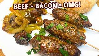 Homemade Air Fryer Beef & Bacon Kebabs in Minutes | A Turkish Classic Transformed