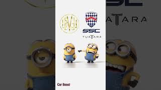 Devel sixteen VS  SSC Tuatara minions style funny#car #tiktok #review #fyp #vs #supercars