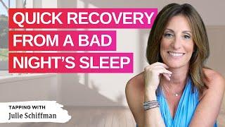 QUICK RECOVERY FROM A BAD NIGHT SLEEP! | Boost energy and focus!