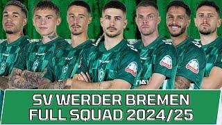 SV WERDER BREMEN FULL SQUAD SEASON 2024/25 | SV Werder Bremen Official Squad