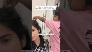 Baby helping mom to get ready #telugushorts #teluguvideos #teluguvlogs #telugudailyvlogs #telugulife