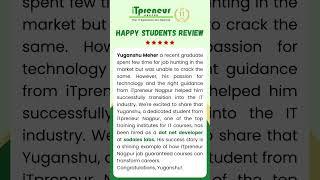 Student Success Story | iTpreneur Nagpur | Job Placement Guarantee | 100%jobguarantee