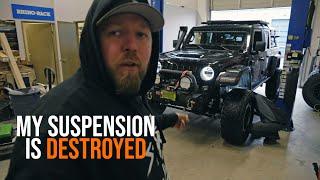 My Suspension Is Destroyed! Rebuild w/Teraflex and Falcon 3.5 aDAPT Shocks On My Jeep Gladiator