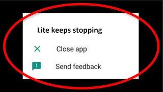 Fix Facebook Lite Keeps Stopping Android || Fix Facebook Lite Not Open Problem Android