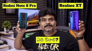 Realme XT VS Redmi Note 8 Pro Comparison Review ll in Telugu ll