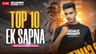 TOP 10  EK SAPNA ? | LETS GO FOR TOP 10 IN INDIA | BGMI LIVE |  FACECAM| |#uzugamer