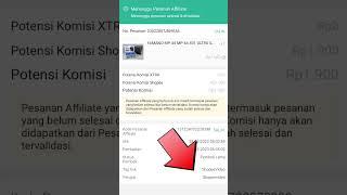 Cara Cek konversi penjualan Link Shopee Affiliate