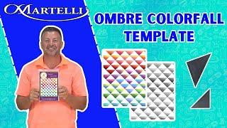 Ombre Colorfall Pattern with Template