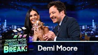 Demi Moore Shows Off Her Magical Dog Pilaf During Commercial Break | The Tonight Show