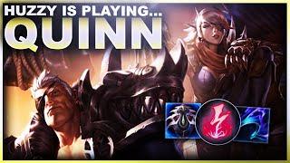 HUZZY IS PLAYING A GAME OF QUINN IN MASTER MMR!?! | League of Legends