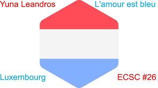 ECSC #26 Luxembourg - Joena Steyaert - "L'amour est bleu"