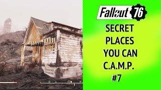 Fallout 76 Secret Places you can CAMP #7 near Welch Station