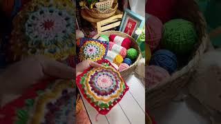 The Charm of Crochet Patchwork#athome #crochet #gift  #handmade #knit #knitting #art #crochet_spinus