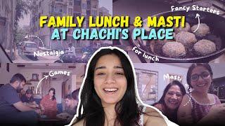 FAMILY *LUNCH* and Masti at Chachi's HOME️🫣