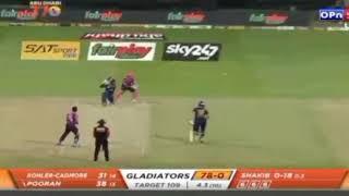 nichlos pooran 50 just in 16 balls in#t10league