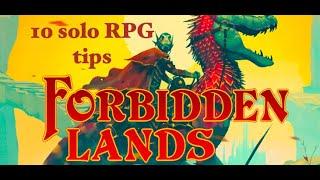 10 Solo RPG Tips