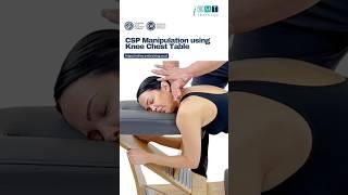 Treat Cervical Spine on the Gonstead Knee Chest #osteopathy #chiropractor #neckpain