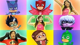 Ellie juega el juego Smash Giant Smash de PJ Masks | Ellie Sparkles | WildBrain Para Peques