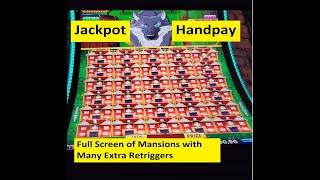 Huff N Even More Puff Jackpot Handpay! Super Mansions Feature!