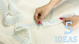 WOW  5 INCREDIBLY BEAUTIFUL IDEAS FROM A REGULAR BATH MAT!! DIY