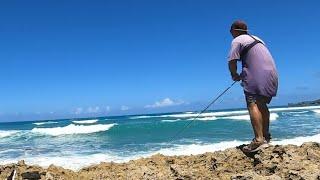 3 DIAS SOLO EN EL CARIBE, PESCA Y COCINA. pesca urbana República Dominicana