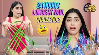 Wearing Longest Nail For 24 Hours at Public Place  Went Wrong  Most Difficult Challenge 