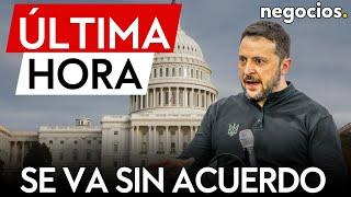 ÚLTIMA HORA | Zelensky cancela su aparición. Llama urgente a Macron y la OTAN y se va de EEUU