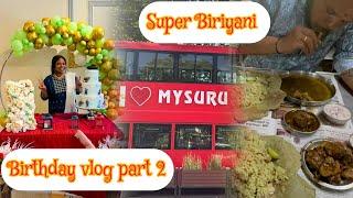 Birthday Vlog-part2||Mysore || Famous Biriyani|| #food #kannada #eatingshow