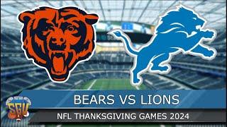 Chicago Bears vs Detroit Lions  - NFL Thanksgiving 2024 Full Game Highlights (Madden 25 Sim)