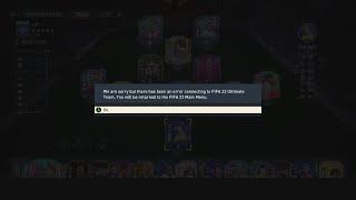 FIFA 23 - HOW TO FIX  WE ARE SORRY BUT THERE HAS BEEN AN ERROR CONNECTING TO FIFA 23 ULTIMATE TEAM