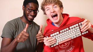 I Surprised TommyInnit With A Custom Keyboard...