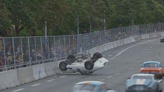 Copenhagen Historic Grand Prix (Klasse B 65-klassen) 2017. Bellahøj Park. Crash Flip