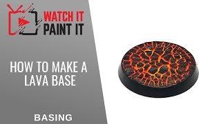 How to paint lava bases for miniatures