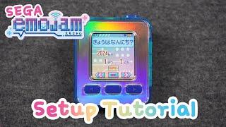 How to set up the SEGA Emojam! | Japanese Settings Tutorial & WiFi Connection Guide 